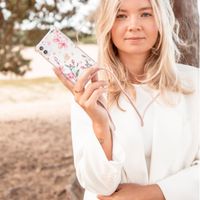 imoshion Design hoesje met koord Samsung Galaxy S10 Plus - Bloem - Roze