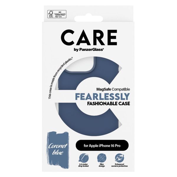 CARE by PanzerGlass Fashion Backcover MagSafe iPhone 16 Pro - Blauw