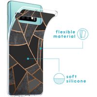 imoshion Design hoesje Samsung Galaxy S10 - Grafisch Koper / Zwart