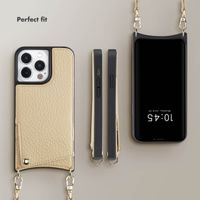 Selencia Nova Phone Case with Cord and Card Holder Apple iPhone 13 Pro - Beige