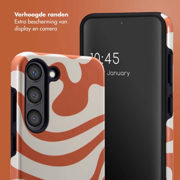 Selencia Vivid Backcover Samsung Galaxy S23 - Dream Swirl Orange