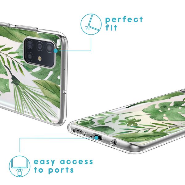 imoshion Design hoesje Samsung Galaxy A51 - Bladeren - Groen