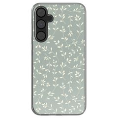 imoshion  Design hoesje Samsung Galaxy A55 - Smoke Green Flowers