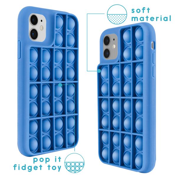 imoshion Pop It Fidget Toy - Pop It hoesje iPhone 11 - Donkerblauw