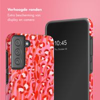 Selencia Vivid Tough Backcover Samsung Galaxy S21 FE - Wild Spots Lipstick