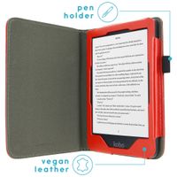 imoshion Vegan Leather Bookcase Kobo Clara HD - Rood