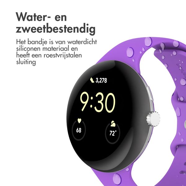 imoshion Siliconen bandje Google Pixel Watch 3 - 45 mm - Maat L - Paars