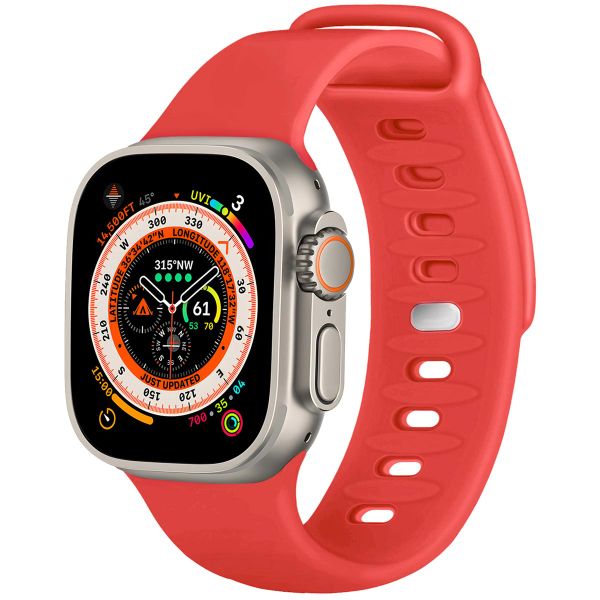 imoshion Siliconen bandje Apple Watch Series 1-10 / SE / Ultra (2) - 42/44/45/46/49 mm - Rood