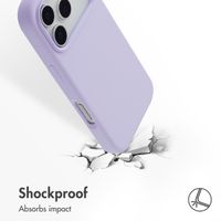Accezz Liquid Silicone Back Cover with MagSafe Apple iPhone 17 Pro - Lavender Gray