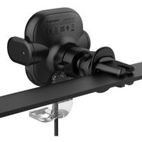 Spigen OneTap Telefoonhouder – Ventilatierooster – Draadloos opladen – Universeel – Zwart