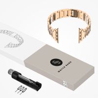 Selencia Sparkle schakelband Apple Watch Series 1 t/m 9 / SE (38/40/41 mm) | Series 10 / 11 (42 mm) - Rosé Goud