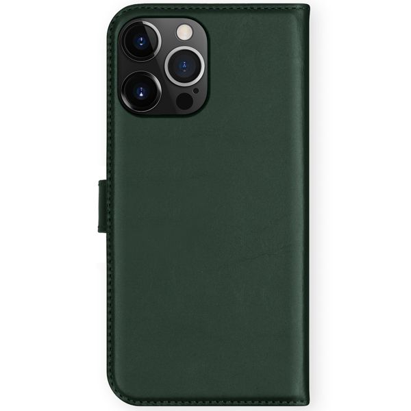 Selencia Echt Lederen Bookcase iPhone 13 Pro Max - Groen