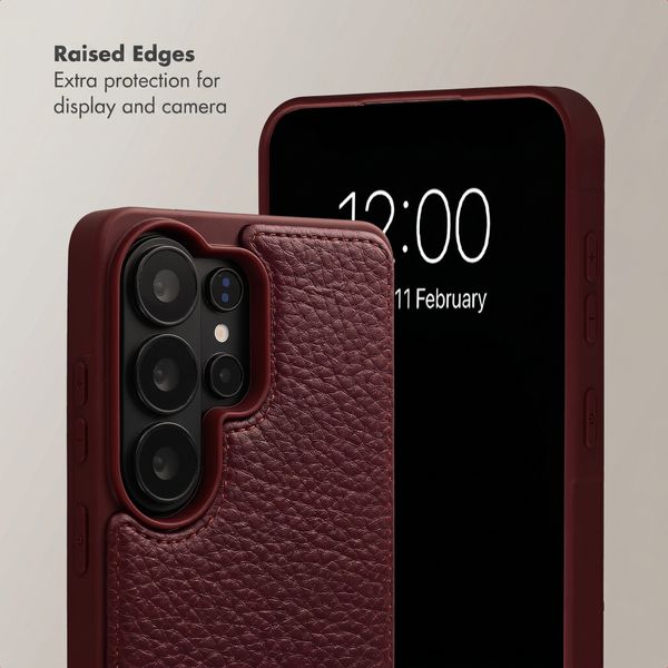 Selencia Nova Phone Case with Cord and Card Holder Samsung Galaxy S26 Ultra - Bold Burgundy