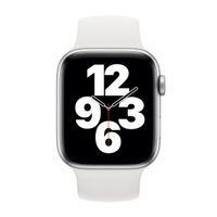 Apple Siliconen solobandje Apple Watch | 38/40/41/42 mm - Maat 7 - White