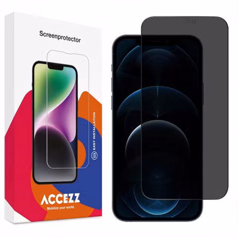 Accezz Gehard Glas Privacy Screenprotector Apple iPhone 12 (Pro)