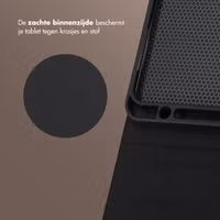 Selencia Riva Bookcase Apple iPad Air 11 inch (2025) M3 / (2024) M2 / Air 5 (2022) / Air 4 (2020) - Beige