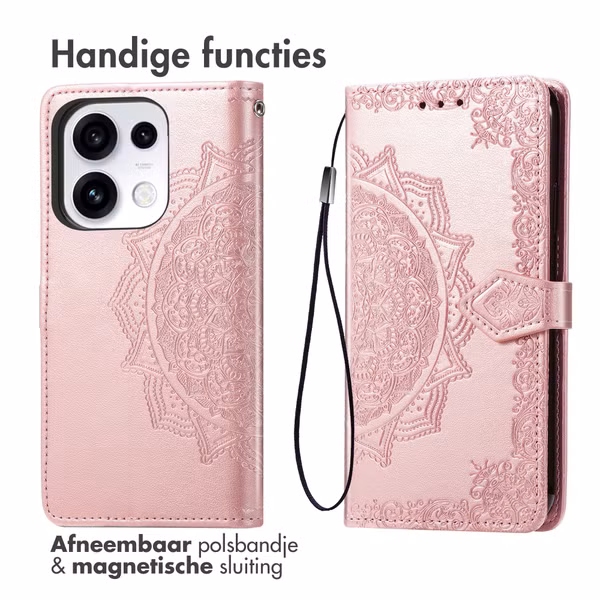 imoshion Mandala Bookcase Oppo Reno 16 / 16 Pro - Rose Gold