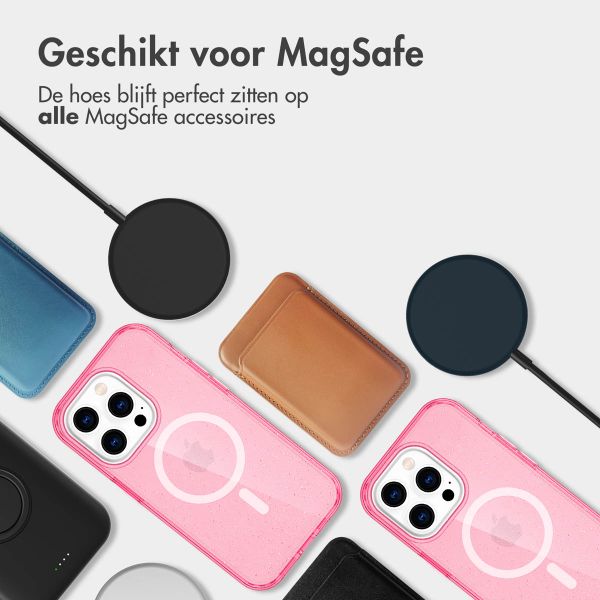 imoshion Sparkle Backcover met MagSafe iPhone 14 Pro Max - Roze