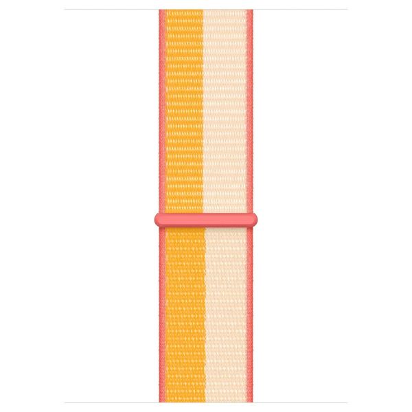 Apple Sport Loop band Apple Watch Series 1 t/m 11 / SE / Ultra (44/45/46/49 mm) - Maize/White