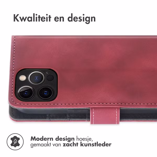 imoshion Bookcase met koord Apple iPhone 12 (Pro) - Rood