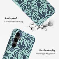 Selencia Vivid Tough Backcover Samsung Galaxy S24 FE - Tropical Vibes Light Blue