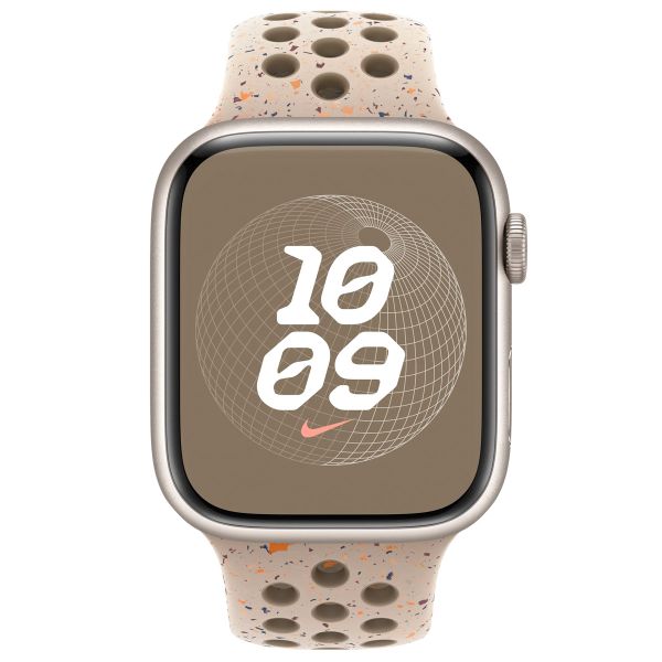 Apple Nike Sport Band Apple Watch Series 1 t/m 10 / SE / Ultra (2) (44/45/46/49 mm) - Maat S/M - Desert Stone