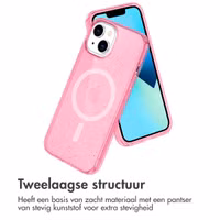 imoshion Sparkle Backcover met MagSafe Apple iPhone 14 - Glitter Roze