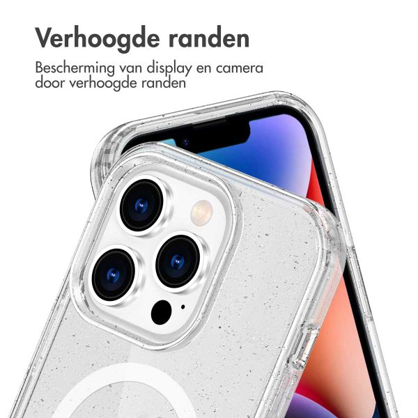 imoshion Sparkle Backcover met MagSafe Apple iPhone 14 Pro Max - Glitter Transparant