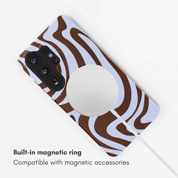 Selencia Vivid Back Cover with MagSafe Samsung Galaxy S26 Ultra - Dream Swirl Chocolate