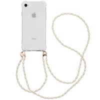 imoshion Backcover met koord + armband - Parels Apple iPhone SE (2022 / 2020) /8/7