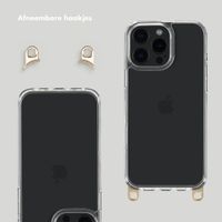 Selencia Backcover met afneembare haakjes iPhone 16 Pro Max - Transparant