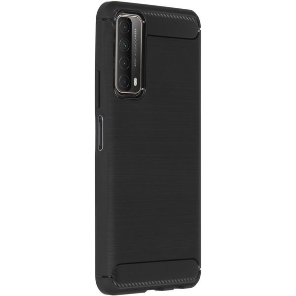 Brushed Backcover Huawei P Smart (2021) - Zwart