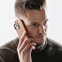 Accezz Leather Back Cover with MagSafe Apple iPhone 16 Pro - Sienna Brown