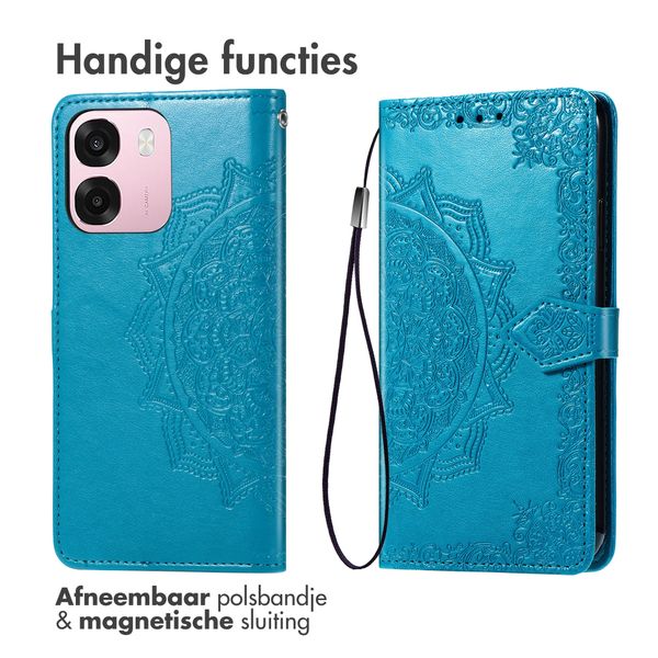 imoshion Mandala Bookcase Oppo A6 (5G) - Turquoise