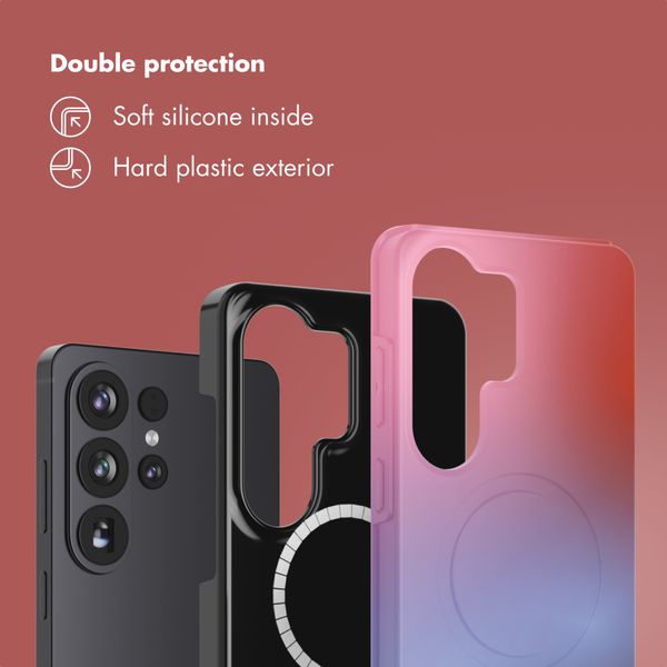 Selencia Vivid Back Cover with MagSafe Samsung Galaxy S26 Ultra - Gradient Soft Blush