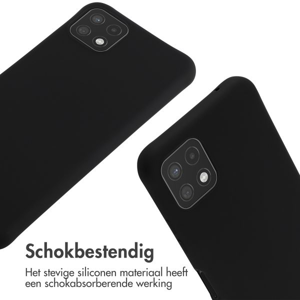 imoshion Siliconen hoesje met koord Samsung Galaxy A22 (5G) - Zwart