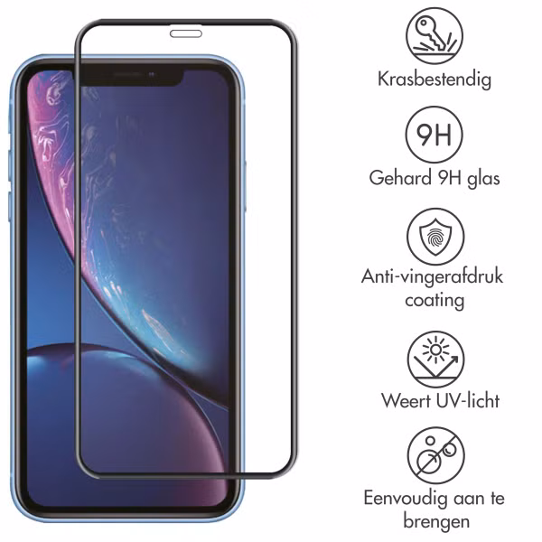 Accezz Gehard Glas Full Cover Screenprotector Apple iPhone 11 / Xr