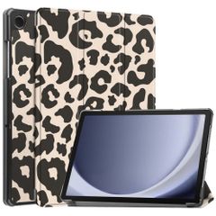 imoshion Design Trifold Bookcase Samsung Galaxy Tab A11 Plus / A9 Plus - Leopard