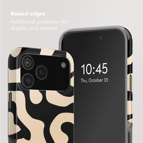 Selencia Vivid Back Cover with MagSafe Apple iPhone 17 Pro Max - Art Wave Black