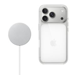 Apple Transparante Hoes voor de Apple iPhone 17 Pro Max + Apple MagSafe Draadloze Oplader 25W - 1 meter