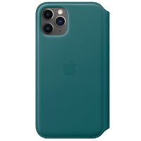 Apple Leather Folio Bookcase iPhone 11 Pro - Peacock