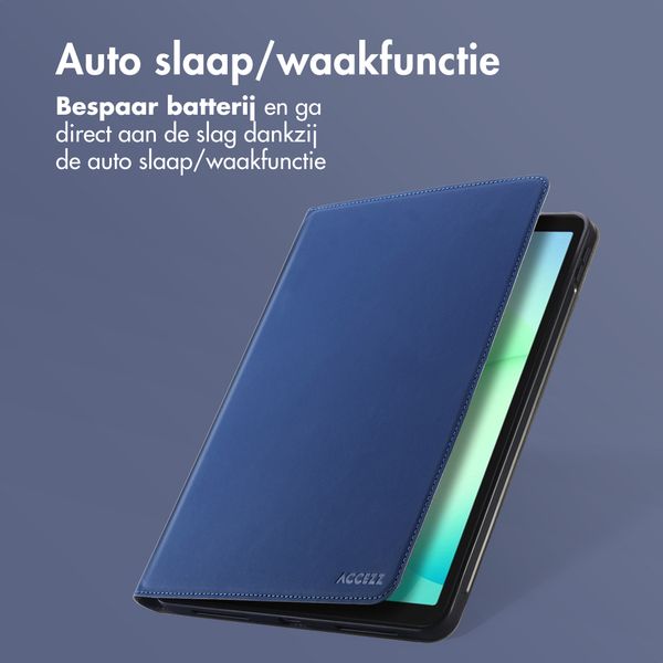 Accezz Classic Tablet Case Samsung Galaxy Tab A11 Plus - Donkerblauw
