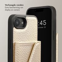 Selencia Sera Telefoonhoes met Koord en Envelop Pashouder Apple iPhone 17e / 16e - Champagne