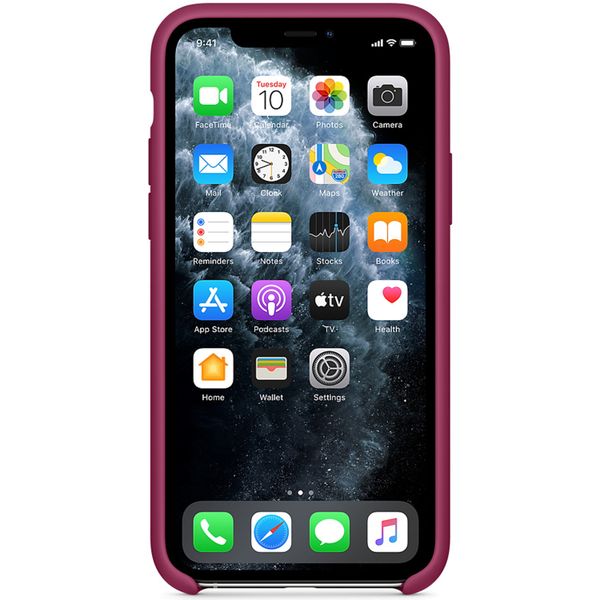 Apple Silicone Backcover Apple iPhone 11 Pro - Pomegranate