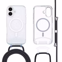 imoshion MagSafe Backcover met afneembaar koord Apple iPhone 16 - Transparant