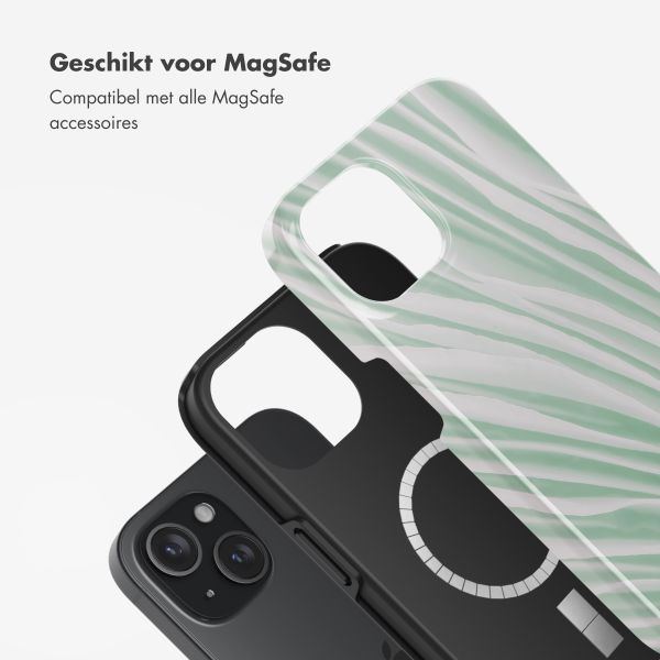 Selencia Vivid Backcover met MagSafe Apple iPhone 15 - Nature Grayed Jade