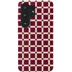 Selencia Vivid Backcover met MagSafe Samsung Galaxy S26 Ultra - Check This Burgundy