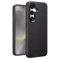 Accezz MagSafe Leather Backcover Samsung Galaxy S25 - Onyx Black