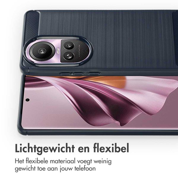 imoshion Brushed Backcover Oppo Reno 10 / 10 Pro - Donkerblauw