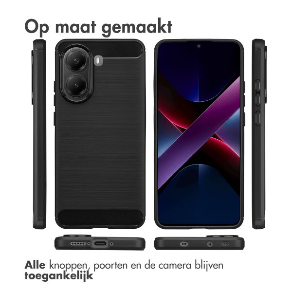 imoshion Brushed Backcover Xiaomi Poco X7 Pro - Zwart